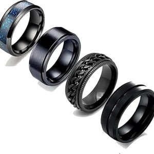 Black Rings for Men Mens couples gents friends